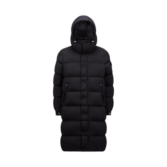 몽클레르 하노베리안 후드 롱 다운 자켓 블랙